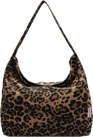 Leopard Purse Hobo Cheetah Print Trendy Casual Shoulder Bag for Daily Use Large Capacity Tote for Women