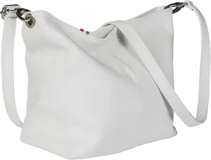 LiaTalia Womens Shoulder Bag - Soft Grained Leather - Medium Size Hobo Handbag Purse Made with 100% Italian Leather - ADAL