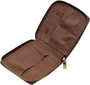 LIFKOME Retro Watch Case Watch Storage Bag 4-pocket Jewelry Storage Box for Travel and Home Use