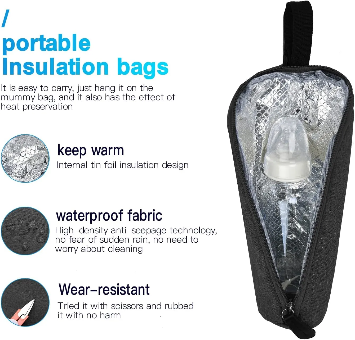 Lmbabter Diaper Bag Tote with Changing Station Multi-Function Teacher Bag Mommy Bag with Insulated Pockets