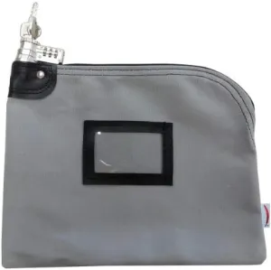 Lockable Combination Security Canvas Bag (Gray Blue)