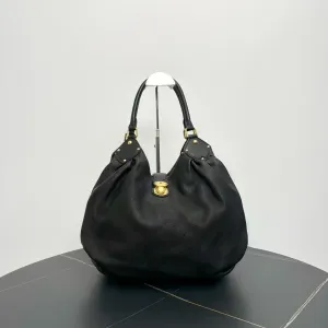 Louis Vuitton Mahina Hobo Black Bag