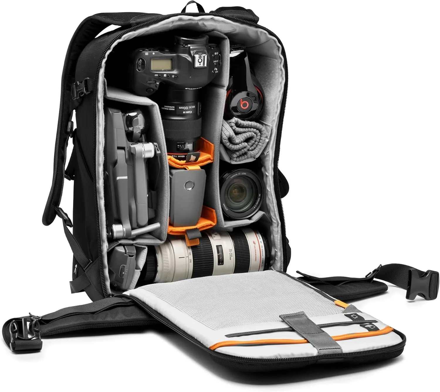 Lowepro Flipside BP 400 AW III Mirrorless and DSLR Camera Backpack - Black - with Rear Access - with Side Access - with Adjustable Dividers - for Mirrorless Like Sony α7 - LP37352-PWW