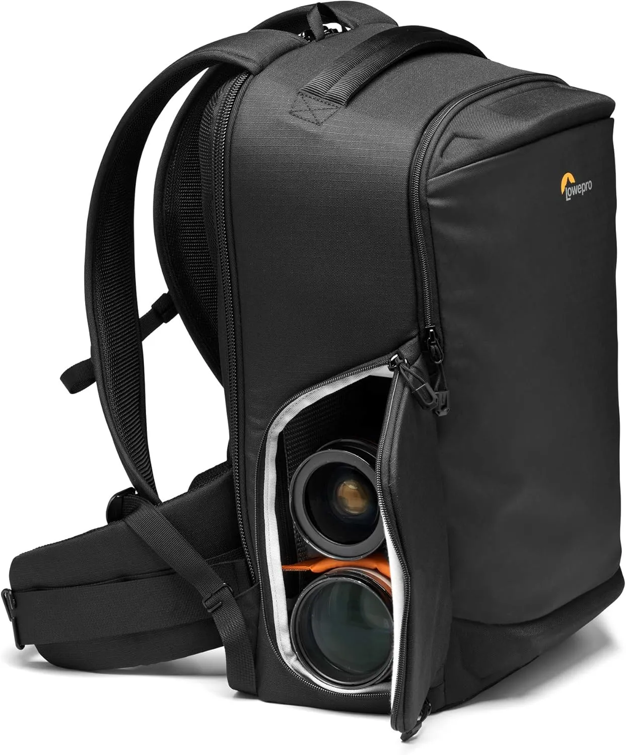 Lowepro Flipside BP 400 AW III Mirrorless and DSLR Camera Backpack - Black - with Rear Access - with Side Access - with Adjustable Dividers - for Mirrorless Like Sony α7 - LP37352-PWW