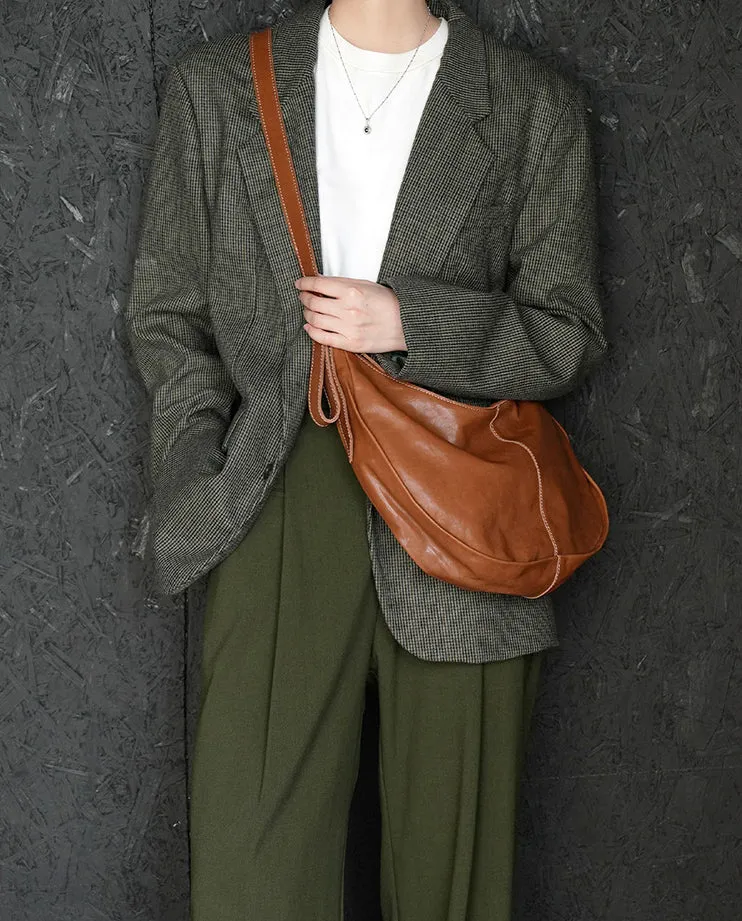 LuxeEase Leather Hobo