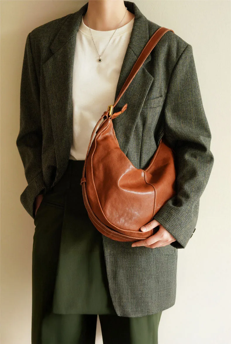 LuxeEase Leather Hobo
