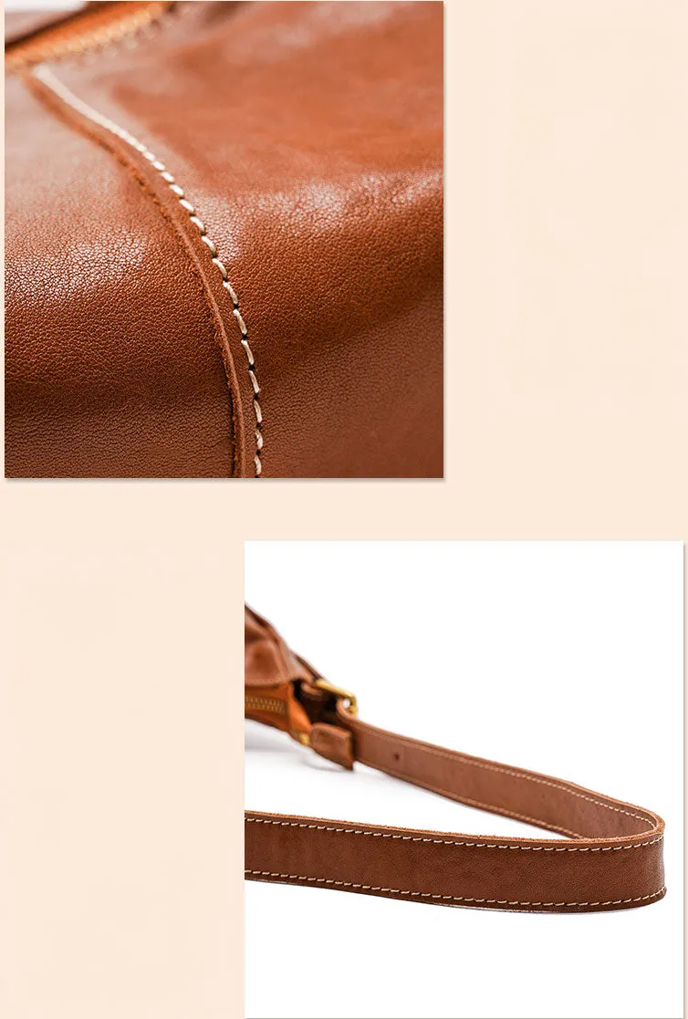 LuxeEase Leather Hobo