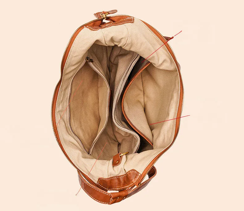 LuxeEase Leather Hobo