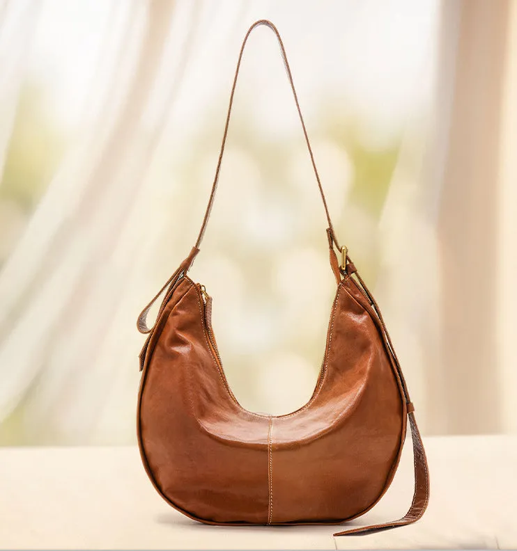 LuxeEase Leather Hobo