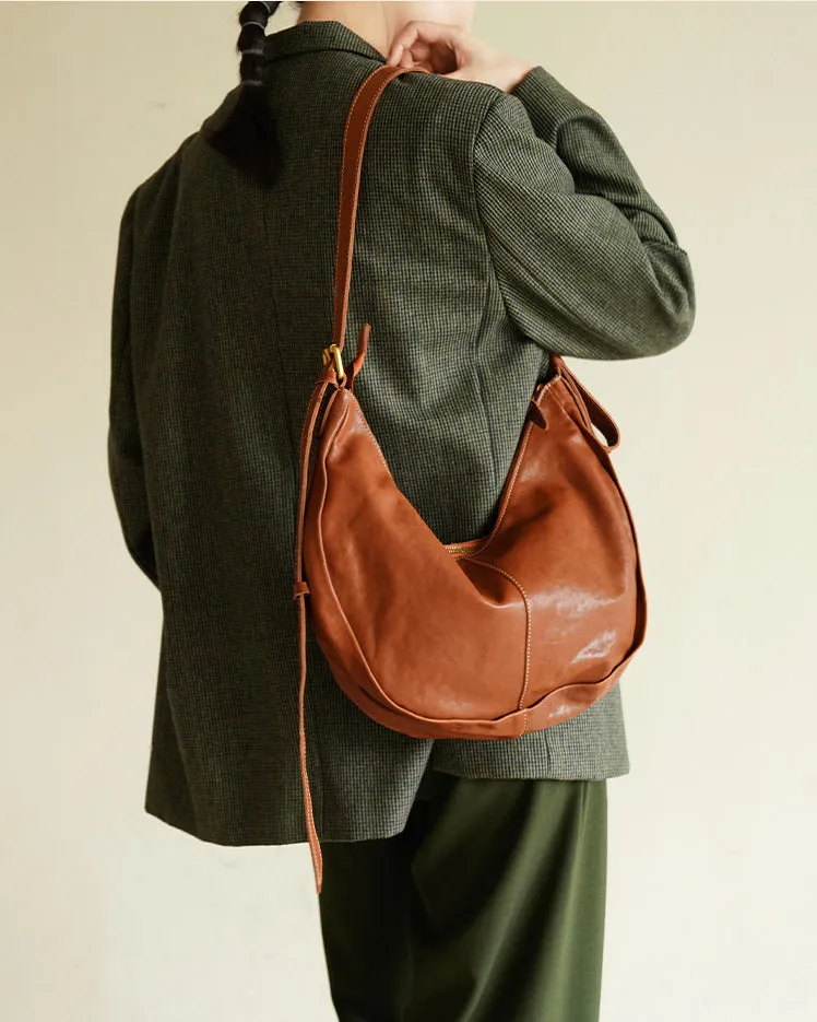 LuxeEase Leather Hobo