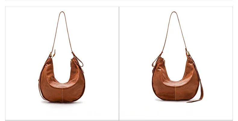 LuxeEase Leather Hobo