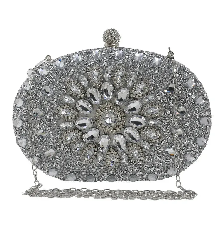 Luxury Crystal Diamond Women’s Clutch – Sparkly Evening Bag for Weddings & Parties