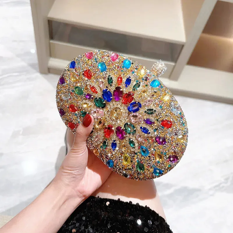 Luxury Crystal Diamond Women’s Clutch – Sparkly Evening Bag for Weddings & Parties