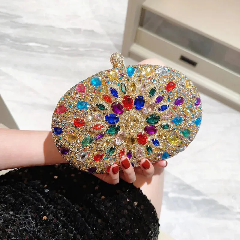 Luxury Crystal Diamond Women’s Clutch – Sparkly Evening Bag for Weddings & Parties