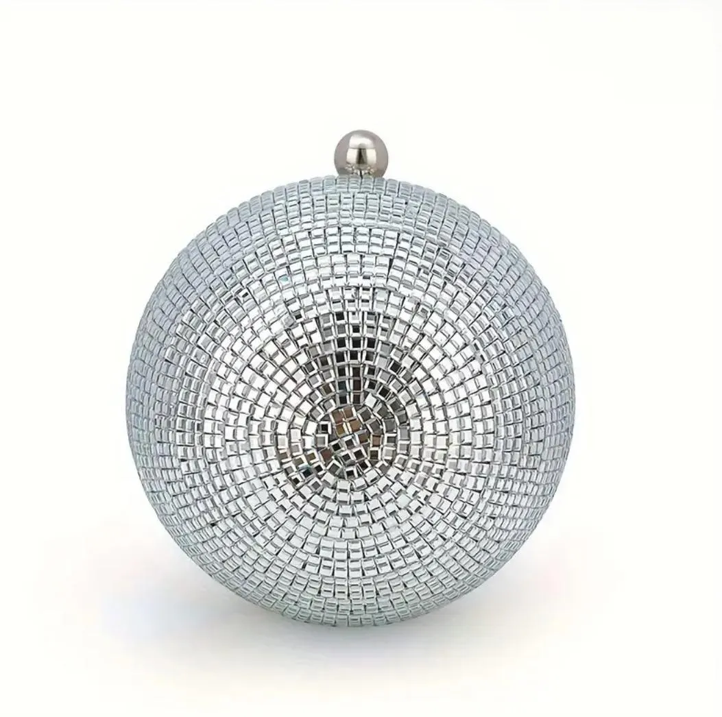 Luxury Glitter Round Clutch