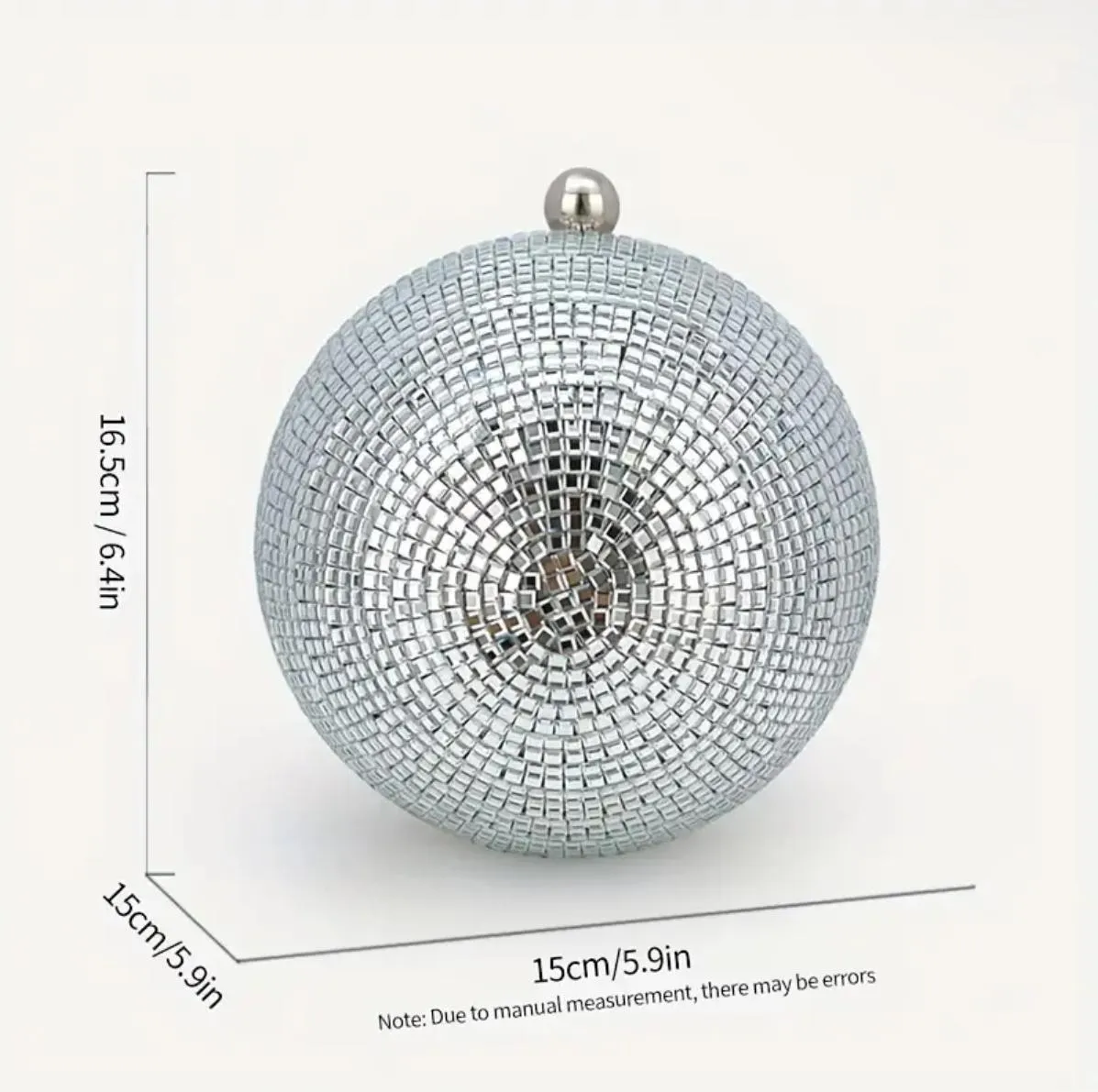 Luxury Glitter Round Clutch