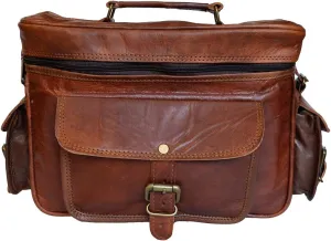 Madosh Leather DSLR Camera Bag Handmade Vintage Camera Shoulder Messenger Bag Camera Satchel Leather Camera Bags for Photographers and Men and Women | Gift for him (5W x 8H x 10L Inches)