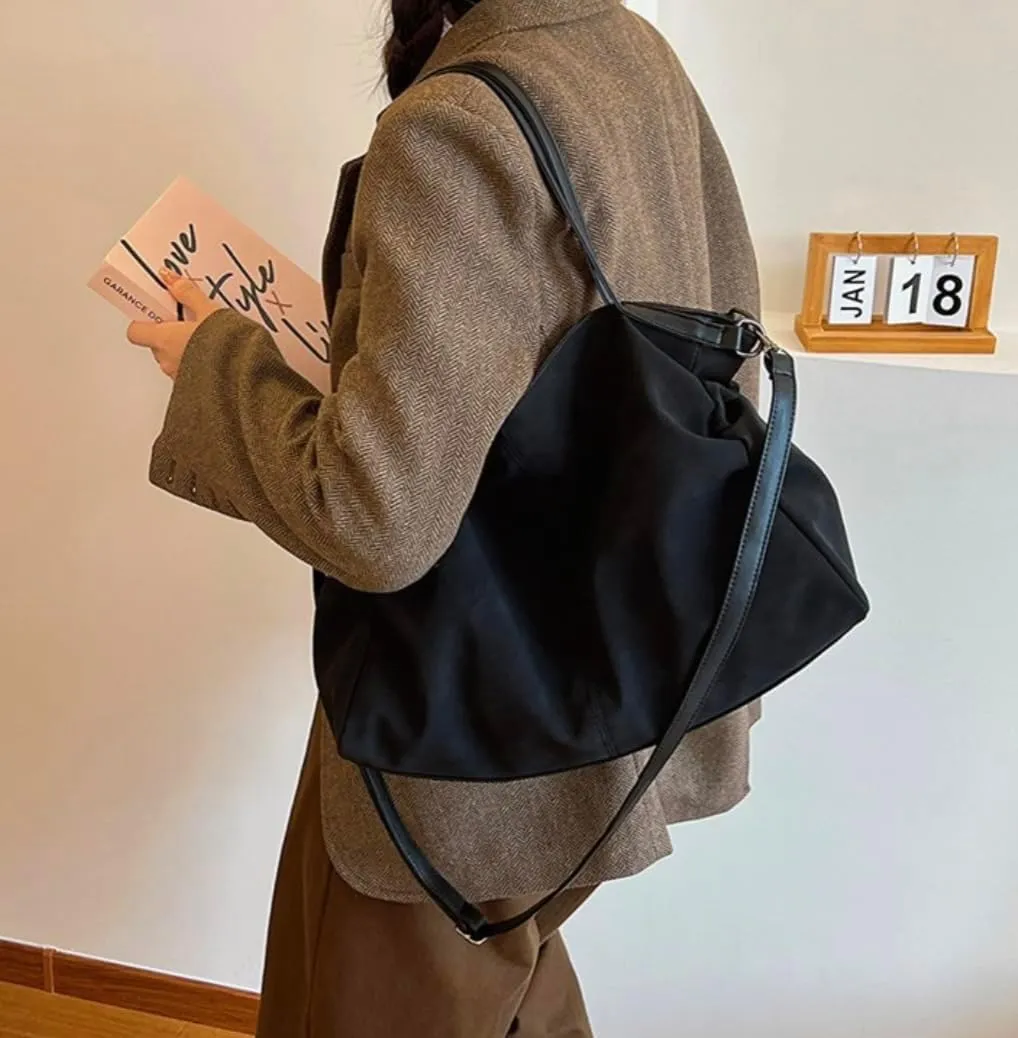 MAICOSY Large Capacity Hobo Shoulder Bag, Slouchy Tote Purse with Crossbody Strap