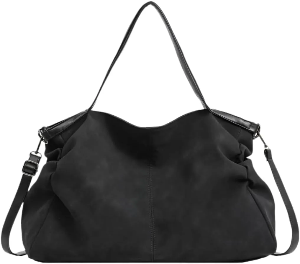 MAICOSY Large Capacity Hobo Shoulder Bag, Slouchy Tote Purse with Crossbody Strap