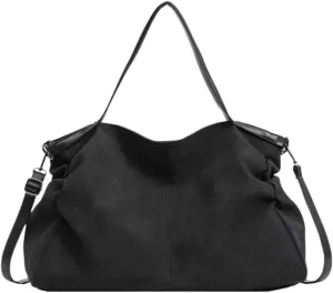 MAICOSY Large Capacity Hobo Shoulder Bag, Slouchy Tote Purse with Crossbody Strap