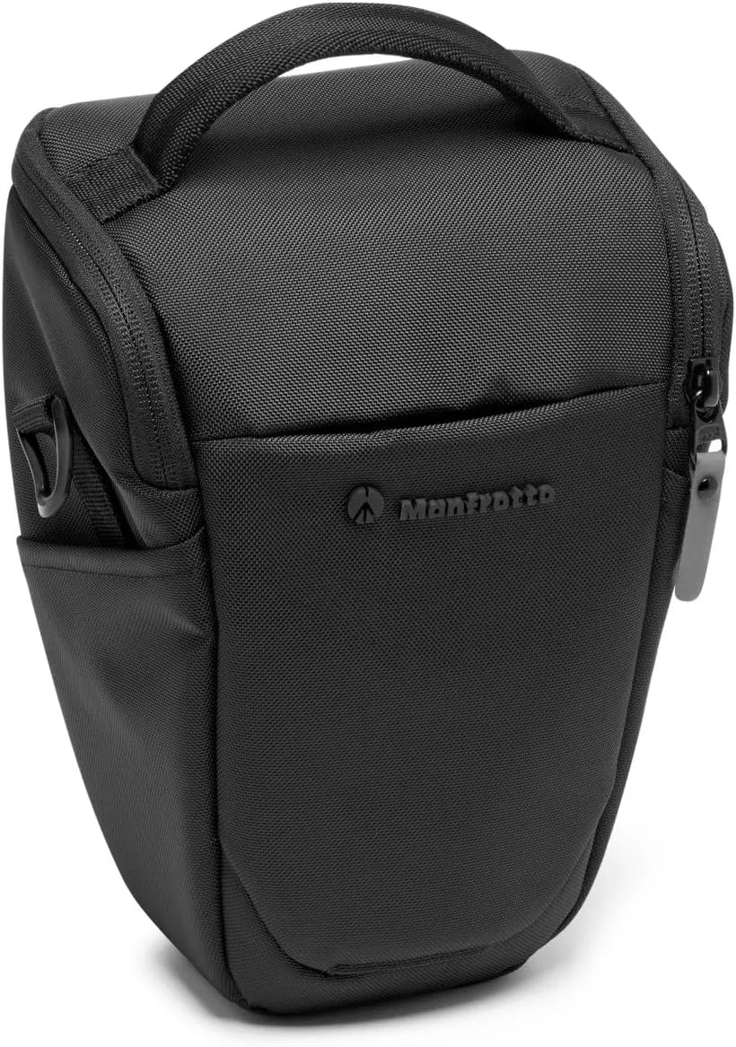 Manfrotto Advanced Holster M III, Case for Mirrorless Camera with Lens, Camera Bag with Tripod Mount and Rain Cover, Photography Accessories