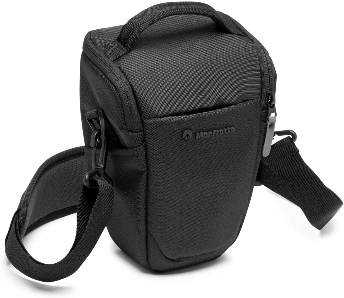 Manfrotto Advanced Holster M III, Case for Mirrorless Camera with Lens, Camera Bag with Tripod Mount and Rain Cover, Photography Accessories