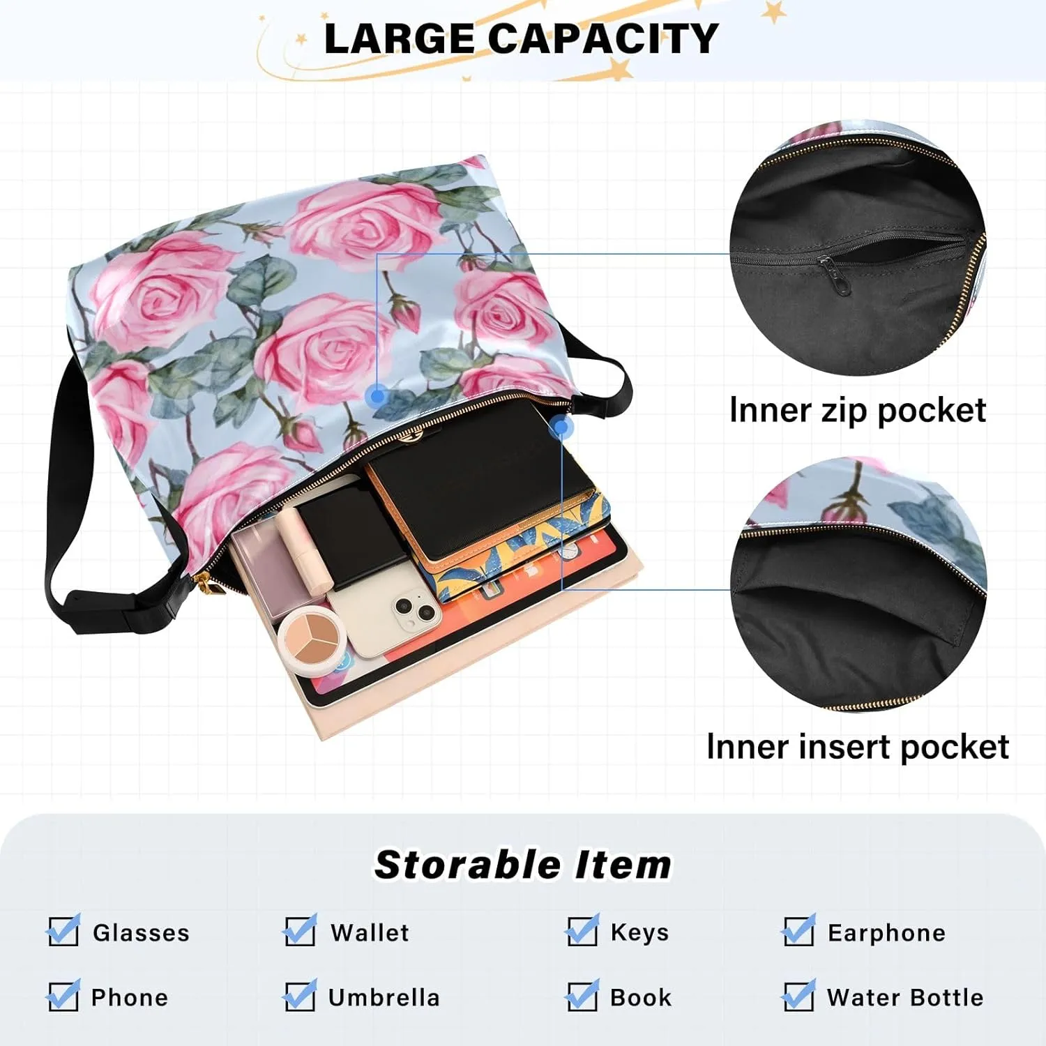 Map of the Tower and Palace Soft Leather Bag, Leather Crossbody Bag, Women's Crossbody Hobo Bag