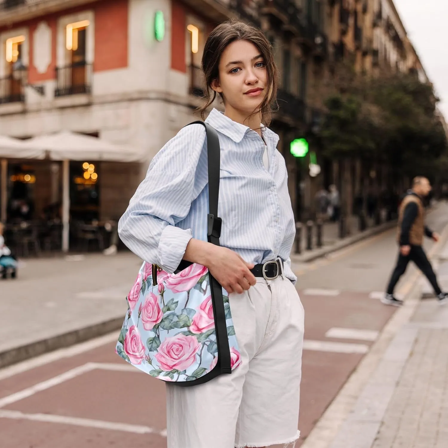 Map of the Tower and Palace Soft Leather Bag, Leather Crossbody Bag, Women's Crossbody Hobo Bag