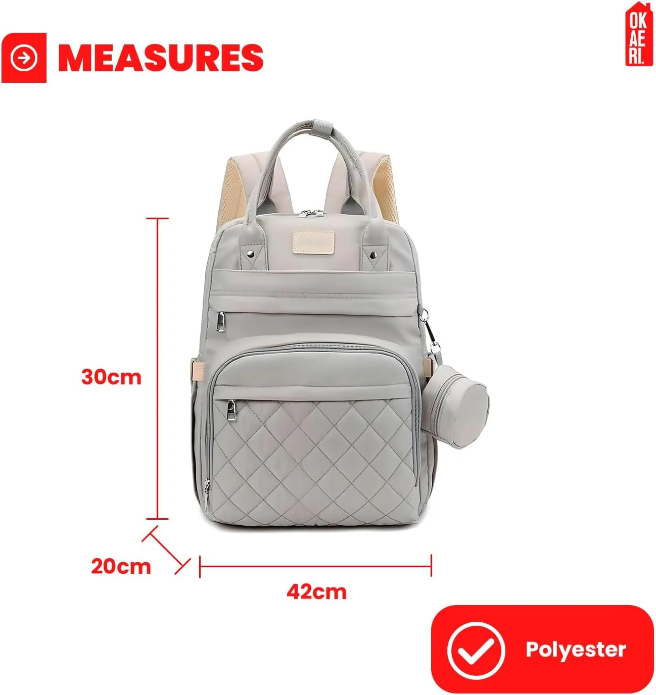Maternal Diaper Backpack Maternity Multipurpose Baby Bag portable crib Waterproof 4 in 1 Multi-pocket Resistant Large Capacity Convertible Changing Pad Unisex essentials Stroller Straps Pacifier Case