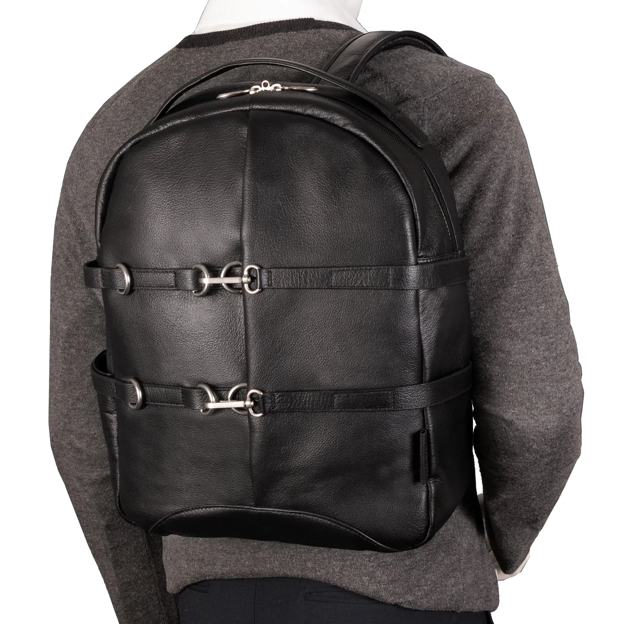 McKlein U Series Oakland 15" Business Casual Laptop and Tablet Leather Backpack