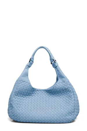 Medium Campana Intrecciato Bag Sky Blue