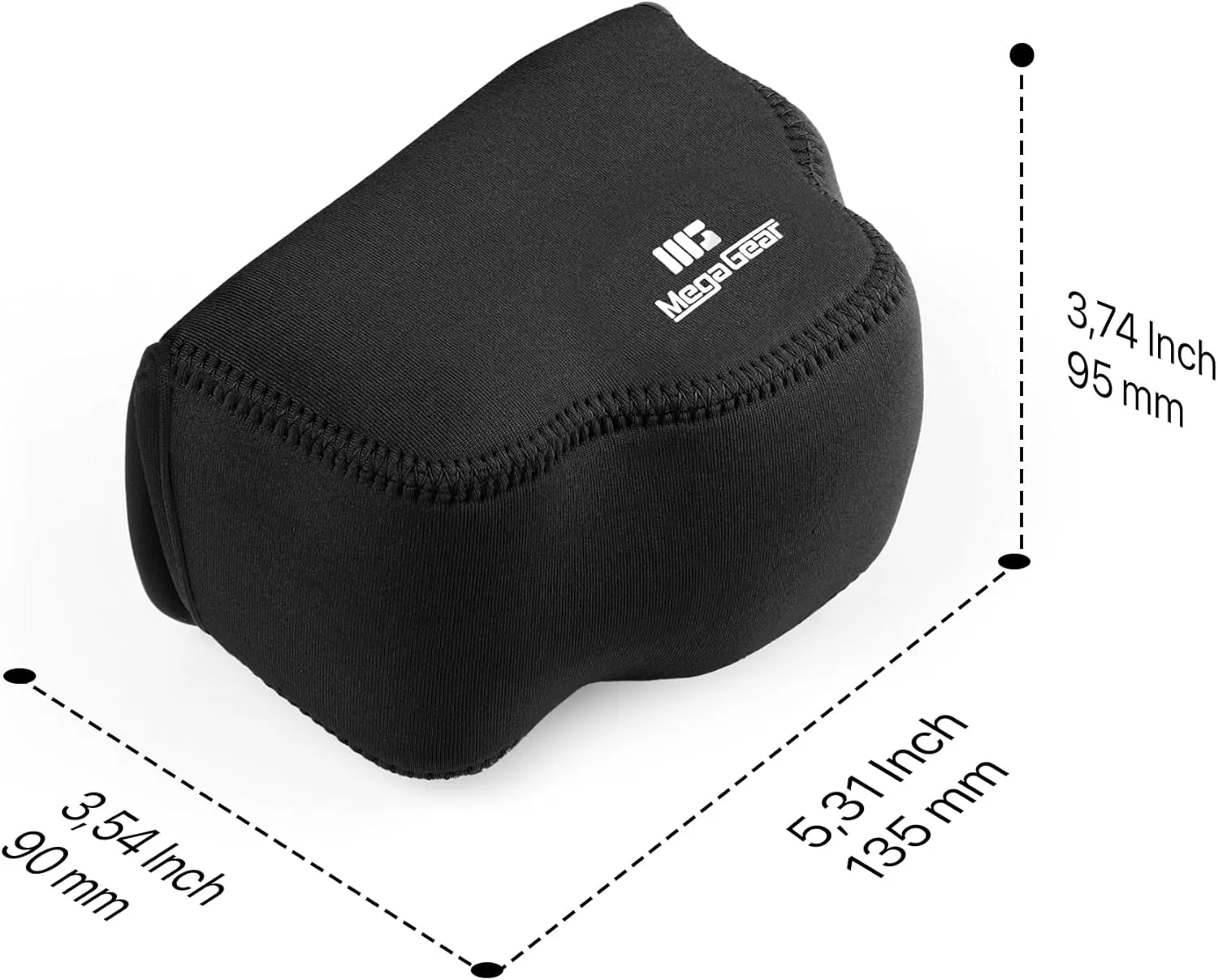 Mega Gear Neoprene Camera Case for Sony Alpha a6700 (16-50mm) - Stylish and Protective Digital Photography Bag - Black