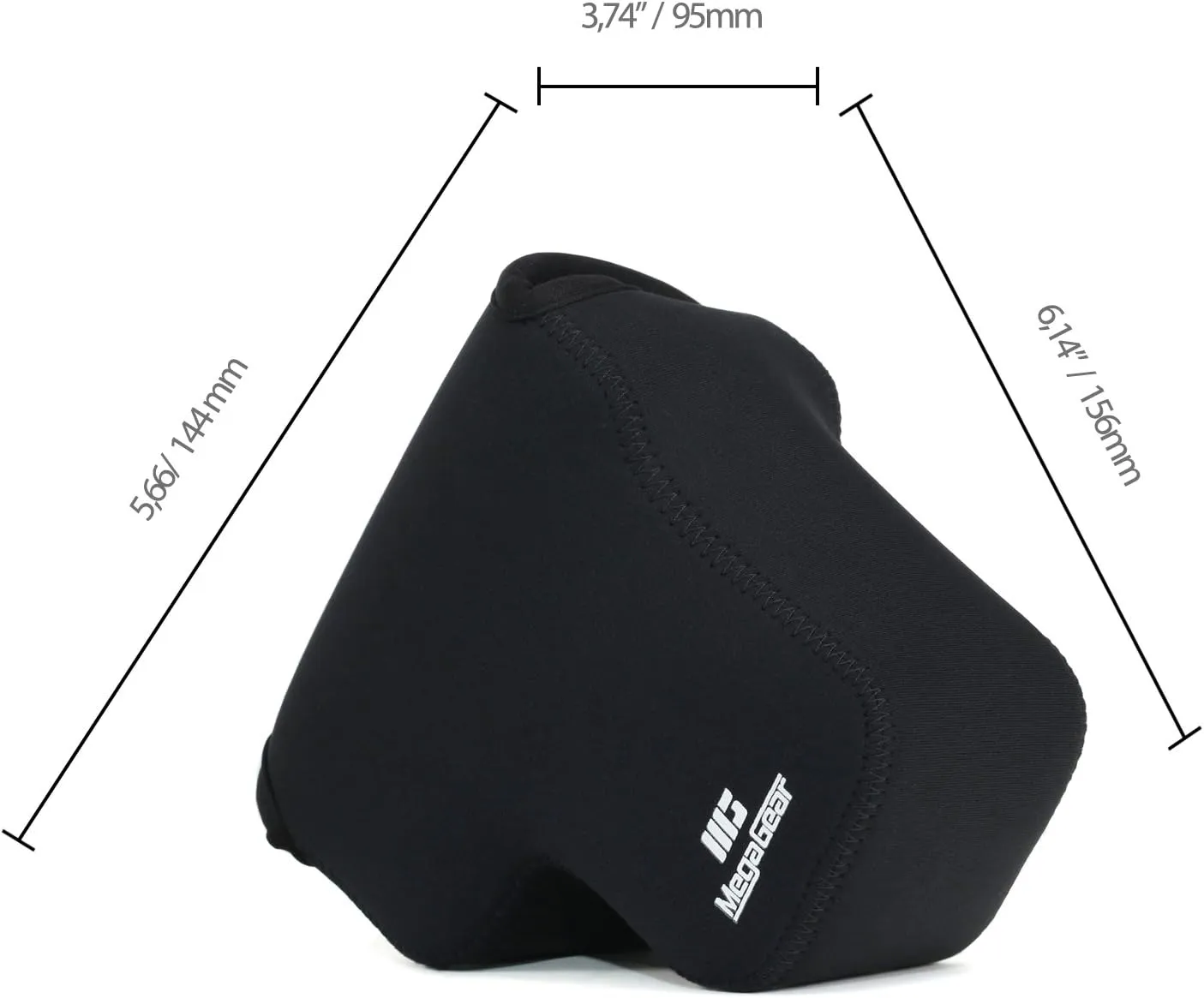 MegaGear ''Ultra Light'' Neoprene Camera Case Bag for Olympus OM-D E-M1 with 12-40mm (Black)