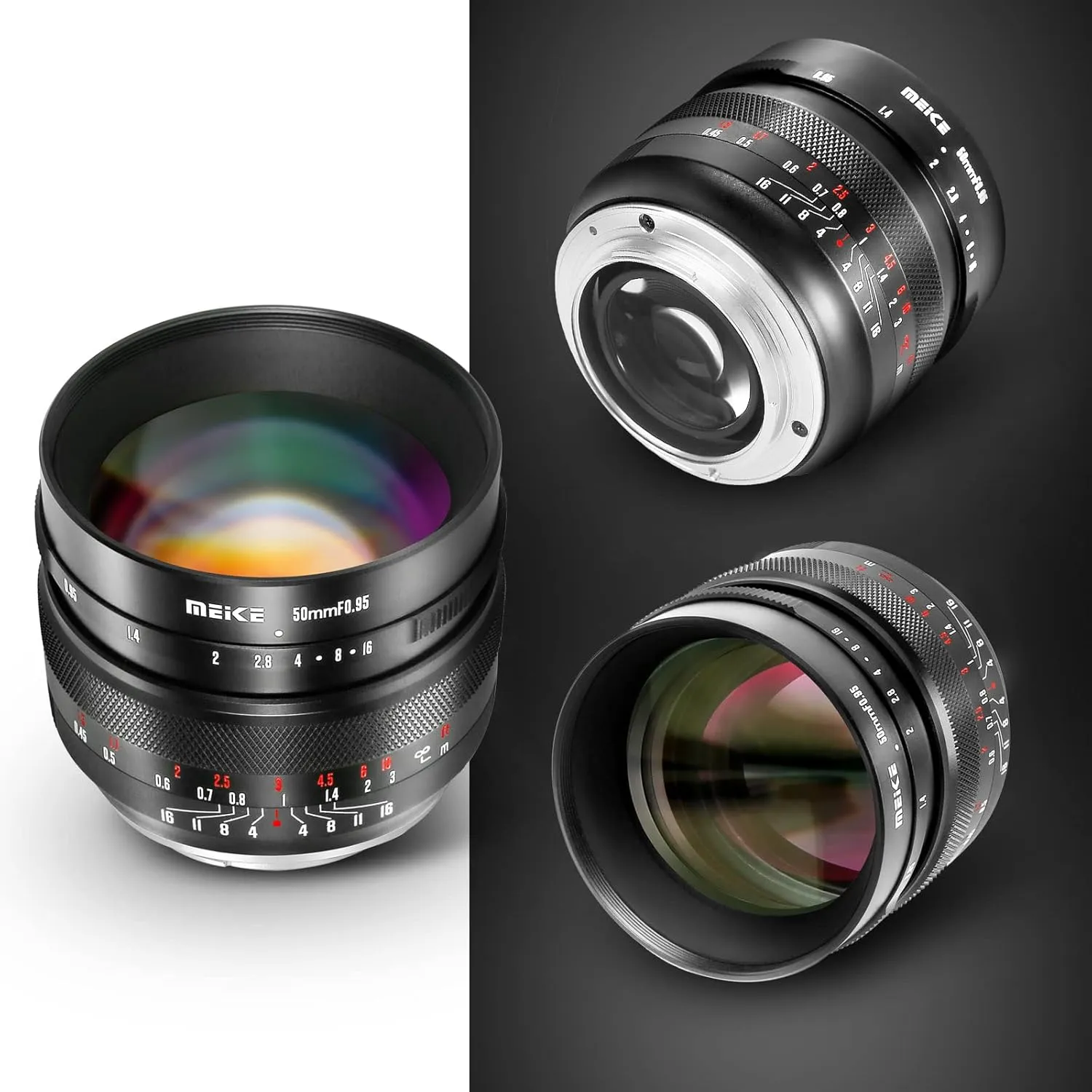 Meike 50mm F0.95 Large Aperture Wide Angle Lens Manual Focus Lens Compatible with Fujifilm X Mount Mirrorless Camera X-T3 X-H1 X-Pro2 X-E3 X-T1 X-T2 X-T4 X-T10 X-T20 X-T200 X-A2 X-E2 X-E1 X30 X70