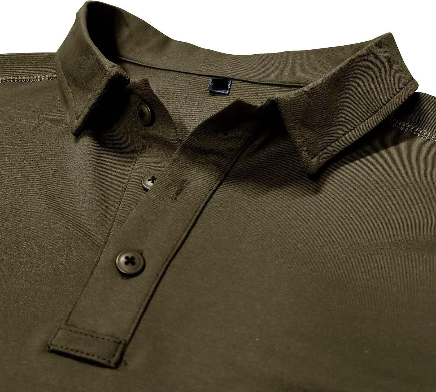 Men Business Casual Polo Shirt Short Sleeve Button Collar Shirt Blouse Summer Stylish Classic Golf Shirt
