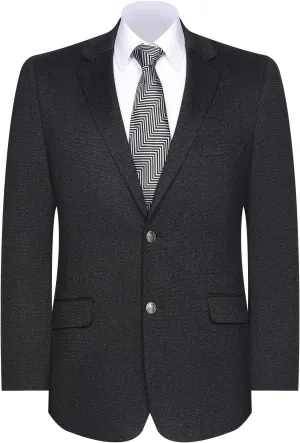 Men's Blazer Classic Fit Sport Coat 2 Button Notch Lapel Business Knit Suits Jacket