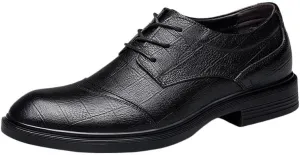 Men's Casual Wedding Oxford Shoes Men Classic Pointed Toe Tuxedo Derby Shoes Comfortable Lace Up Loafers for Men