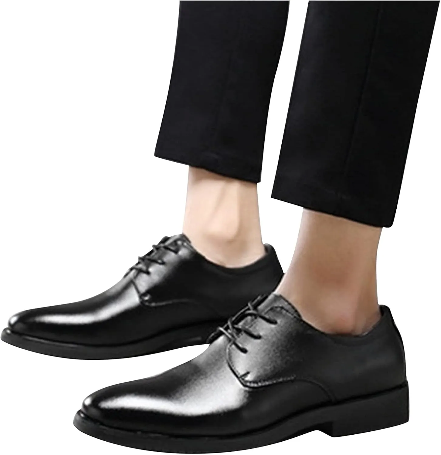 Men's Dress Shoes Extra Wide Width Color Solid Business Fashion Summer Style Shoes Mens Business Casual Shoes 12 Wide