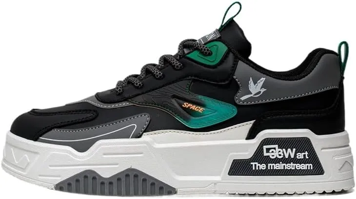 Men's Fashion Casual Skateboard Shoes, Work Driving Business Sports Shoes Multi-Color