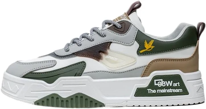 Men's Fashion Casual Skateboard Shoes, Work Driving Business Sports Shoes Multi-Color