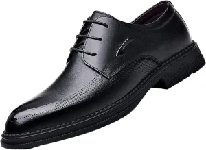 Men's Formal Shoes, Classic Low Cut Lace up Business Shoes, Spring and Autumn Elegant Leather Shoes, Gentlemen's Evening Formal Shoes