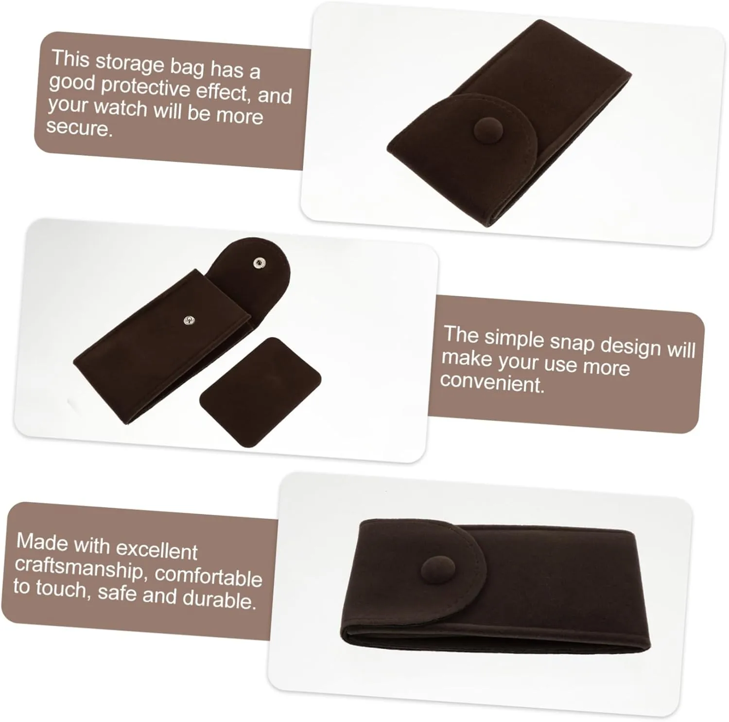 Mens Jewellery Box 3 pcs Watch Bag Watch Smart reloj inteligente Smart Watch Pouch for Watch Single Watch Travel case Watch Pouch Watch Protection Pouch Watch Protection Bag Watch Container Showcase