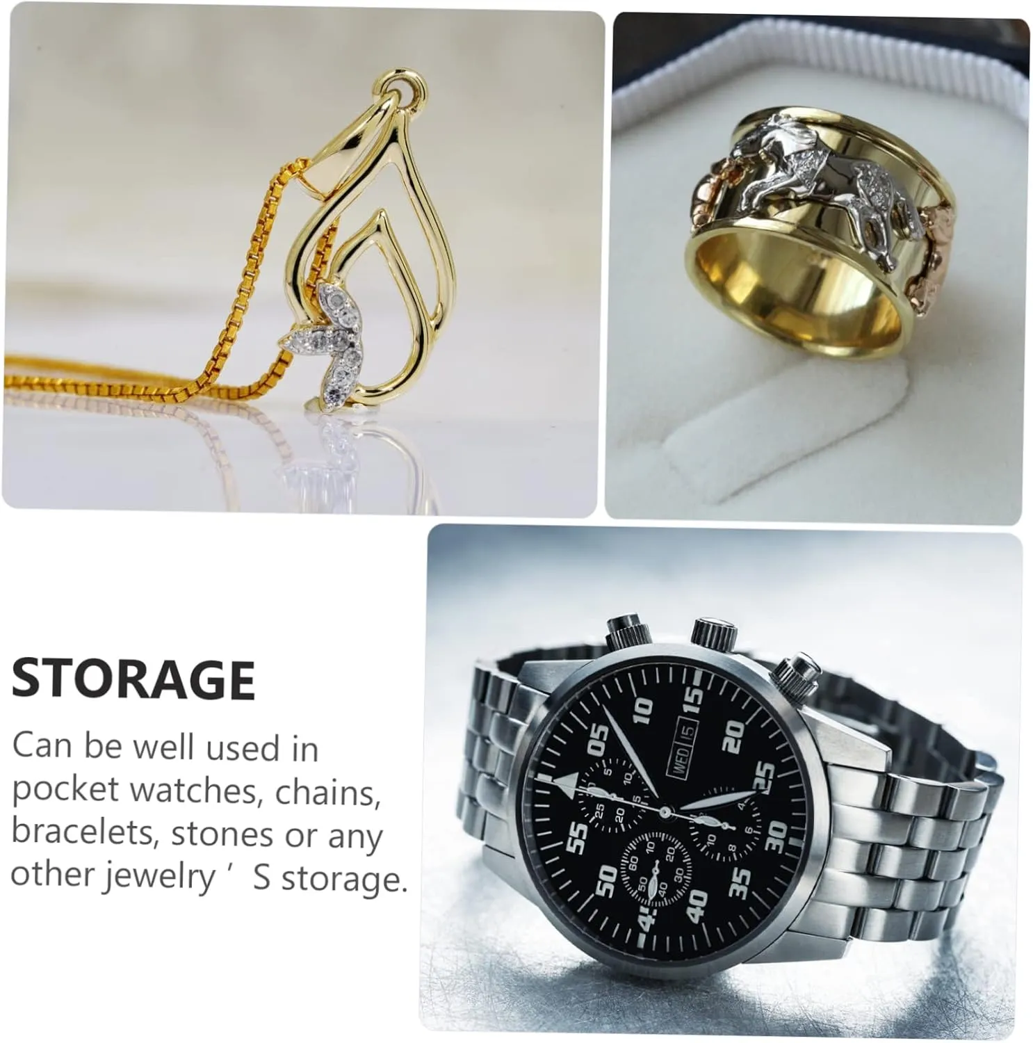 Mens Jewellery Box 3 pcs Watch Bag Watch Smart reloj inteligente Smart Watch Pouch for Watch Single Watch Travel case Watch Pouch Watch Protection Pouch Watch Protection Bag Watch Container Showcase