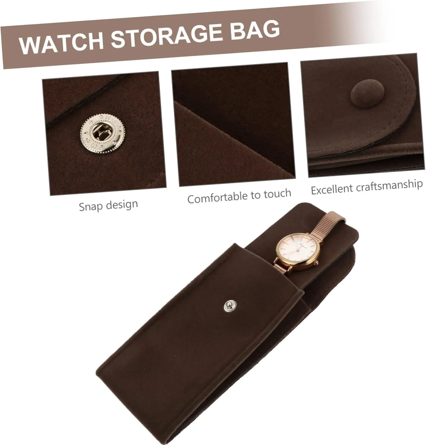 Mens Jewellery Box 3 pcs Watch Bag Watch Smart reloj inteligente Smart Watch Pouch for Watch Single Watch Travel case Watch Pouch Watch Protection Pouch Watch Protection Bag Watch Container Showcase
