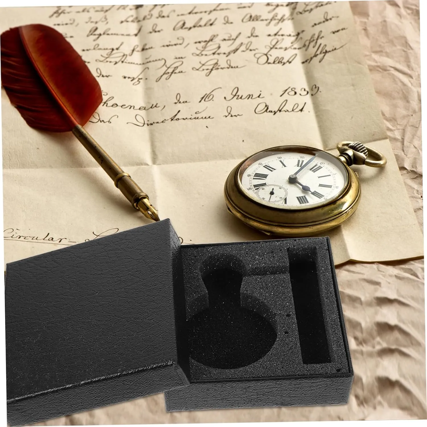 Mens Jewellery Box 4pcs Pocket Watch Case Watch Storage Watch Holder Watch Display Case Prot Watch Winder Band Black Watch Gift Box
