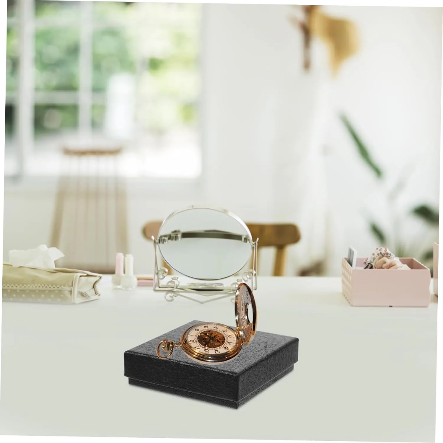 Mens Jewellery Box 4pcs Pocket Watch Case Watch Storage Watch Holder Watch Display Case Prot Watch Winder Band Black Watch Gift Box