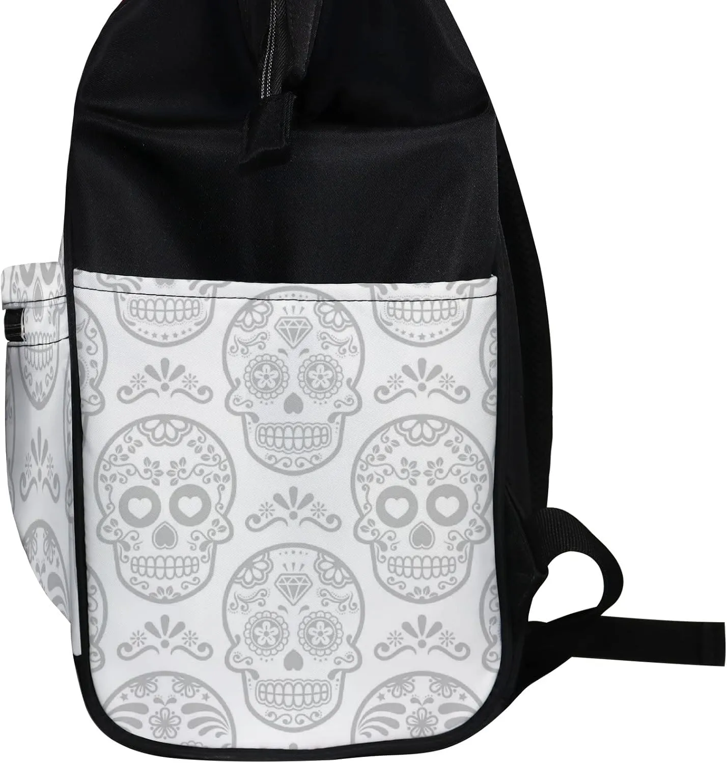 Mexican Sugar Skull Diaper Bag Backpack Waterproof Backpack Baby Nappy Changing Bag for Travel Large Capacity Durable and Stylish for Woman