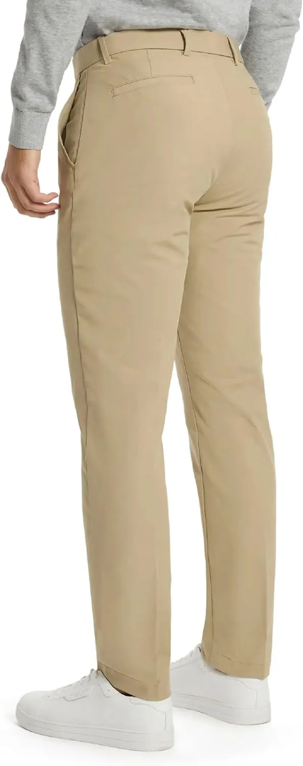 Michael Kors Men’s Bedford Classic Fit Dress Pants | Stretch Fabric Chino Pant | Kahki Pant for Business & Casual Wear