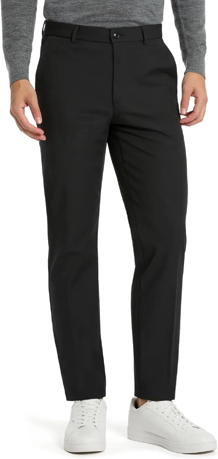 Michael Kors Men’s Bedford Classic Fit Dress Pants | Stretch Fabric Chino Pant | Kahki Pant for Business & Casual Wear