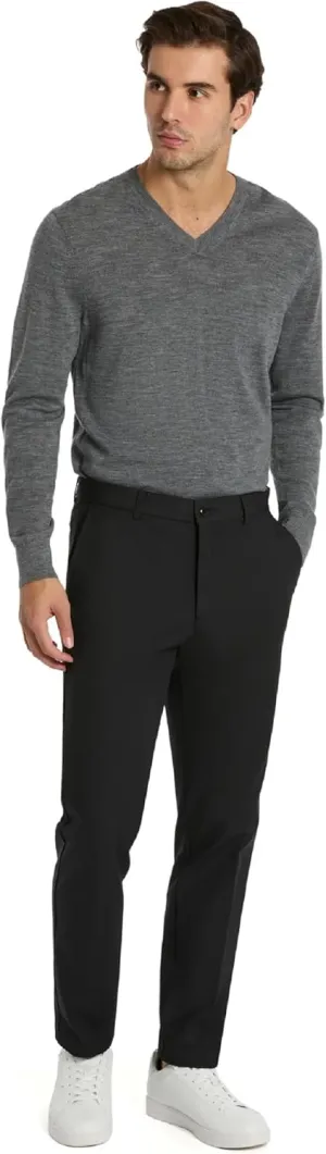 Michael Kors Men’s Bedford Classic Fit Dress Pants | Stretch Fabric Chino Pant | Kahki Pant for Business & Casual Wear